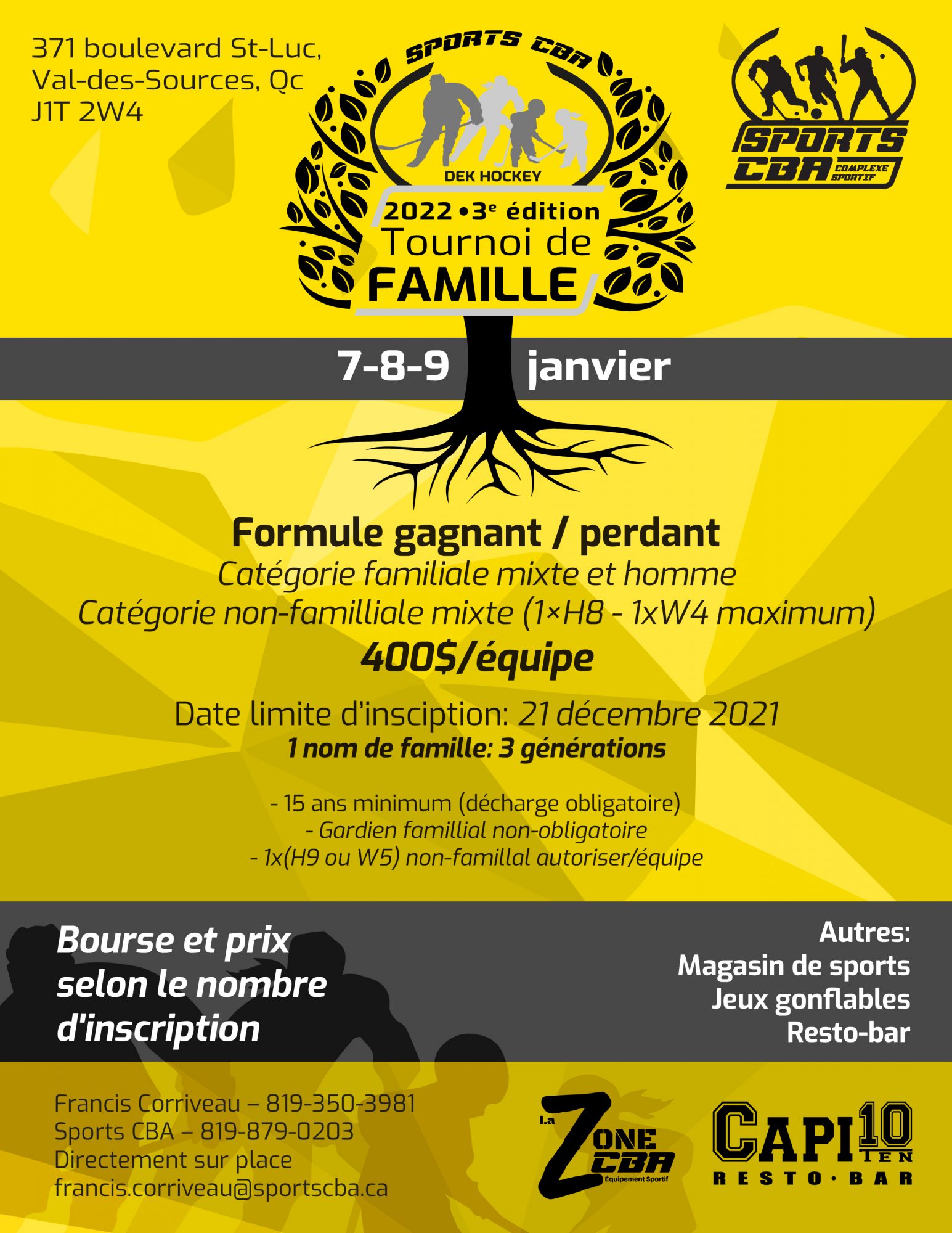 Affiche Tournoi Famille Janvier 2021