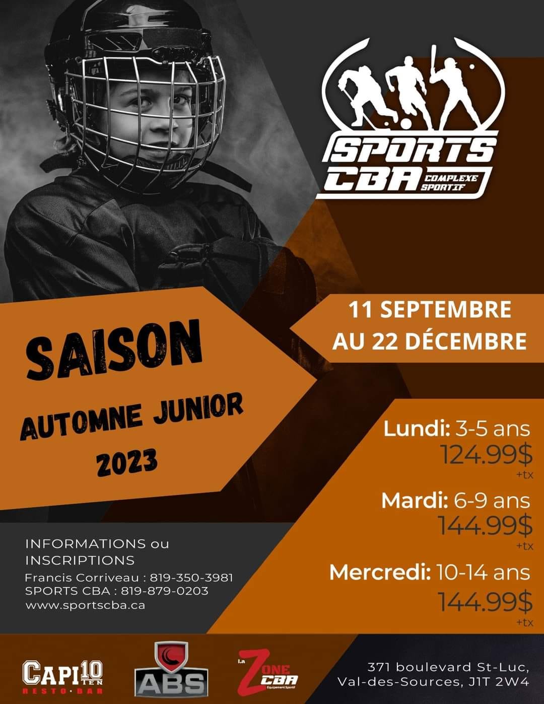 Saison Junior Automne 2023